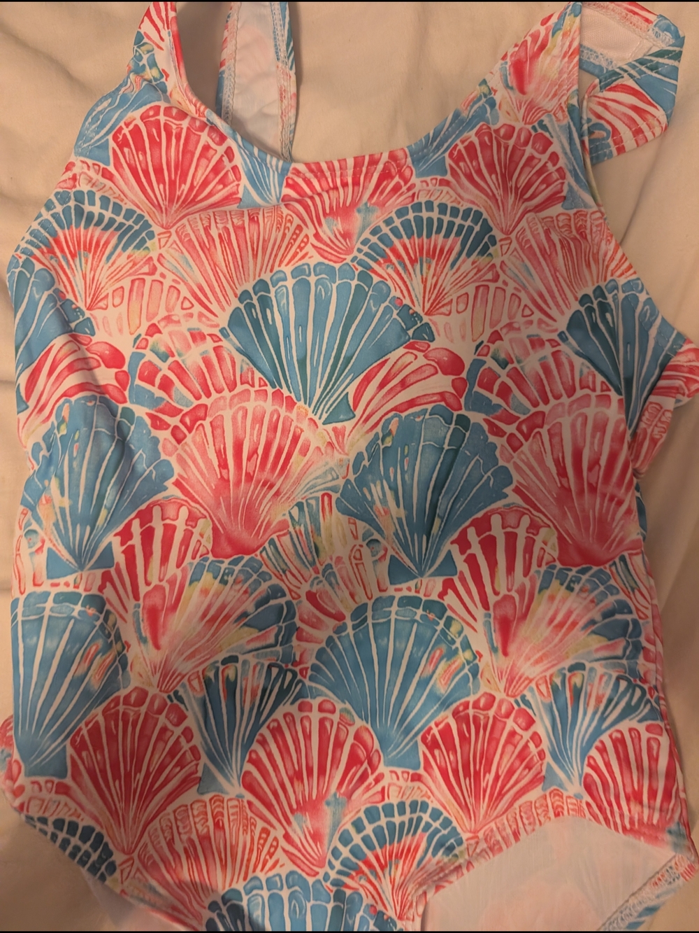 Shell Print Bathing Suit